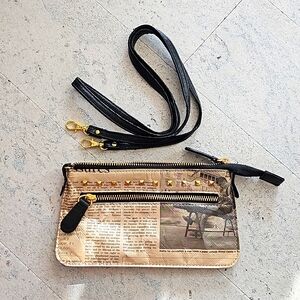 Handmade recycled material purse or clutch